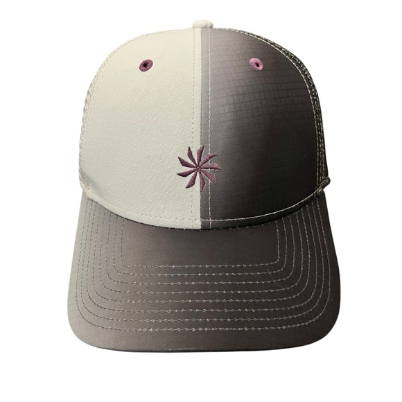 Athleta Accessories - Athleta Gray and White SnapBack Cap